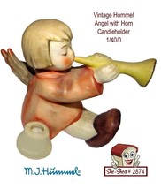 Hummel Angel with Trumpet Candleholder 1/40/0 Vintage Goebel - £14.99 GBP