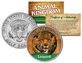 LEOPARD * Animal Kingdom Series * JFK Kennedy Half Dollar U.S. Coin - $8.56
