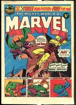 MIGHTY WORLD OF MARVEL #25 1973-SPIDER-MAN-HULK-FANTASTIC FOUR-KIRBY-UK ... - $50.93