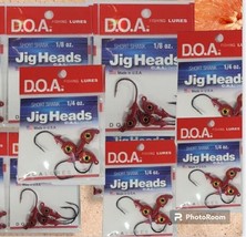 D.O.A. SHORT SHANK JIGS HEADS 1/4 Oz , 1/8 oz pick doa - £7.77 GBP+