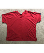 Red Cherokee Scrubs Workwear Originals V Neck Top 4700 REDW XL - $10.84