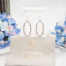 Kendra Scott Elle Ivory Mother of Pearl Rhodium Plated Statement Earring... - £46.98 GBP