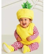 Girls Halloween Costume Pineapple Yellow Pink Plush 6 Pc Baby-size 0/6 m... - £10.97 GBP