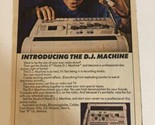 1988 DJ Machine Print Ad Studio 4 pa21 - $9.89