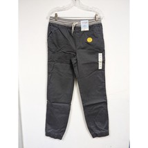 Boy&#39;s Cat and Jack Joggers Pants Gray Size 18 Drawstring Reinforced Knee - £11.76 GBP