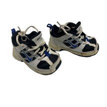 Nike Little Attest Size 4C White Black Blue 317997-041 Baby Child Shoes Sneakers - £10.27 GBP