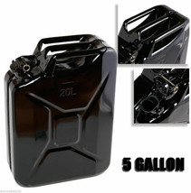Black 5 Gallon Jerry Can Gas Steel Tank Military NATO Style 20L Storage Can - $41.13