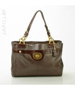 Gorgeous Brown Coach Penelope Carryall leather Turn lock satchel! - $132.66