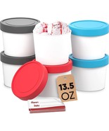 Starpack Ice Cream Containers For Homemade Ice Cream (6 Pcs) - Reusable ... - £42.16 GBP