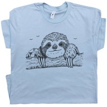 Sloth T Shirt Tree Frog Shirt Cute Funny Animal Shirts for Women Men Kid... - $18.99