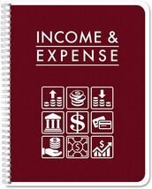 Veteran-Owned Income &amp; Expense Tracker - 108 Page Book, Made in USA, 8.5... - $49.45