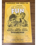 This Picture Is Rated Fun Togetherness Vintage Pressbook Movie Poster CV JD - $1,036.70 MXN
