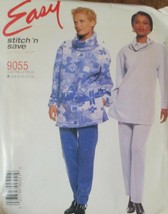 McCall&#39;s Easy Stitch &#39;n Save 9055 Size 4-14 Top &amp; Pull On Pants - £6.64 GBP