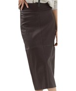 Skirt Leather Long Size Maxi Womens Lambskin Genuine Vintage Women Lined... - $163.41 CAD+