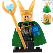 Loki (with Space Stone) Marvel Avengers Endgame Custom Minifigure Toys New - £2.39 GBP