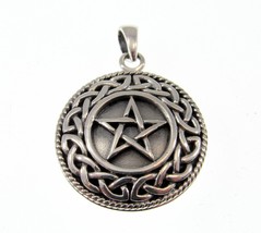 Solid 925 Sterling Aromatherapy Pomander Pentacle Pendant for Essential ... - £52.01 GBP
