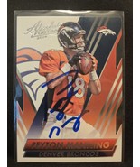 Peyton Manning Authentic Hand Signed Football Card Autographed Denver Br... - €23,02 EUR