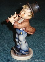 LARGE &quot;Serenade&quot; Goebel Hummel Figurine #85/II TMK3 - Boy Playing Flute - CUTE! - £142.20 GBP
