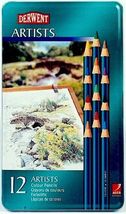 Derwent 12 Artists Colour Pencil Tin Set - £13.29 GBP