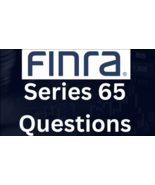 Provide 100 FINRA Series 65 Questions with Answer Keys - $25.00