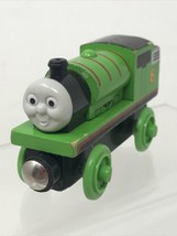 Thomas the Train &amp; Friends PERCY Wooden Railway Tank Engine 6 Green Engine 2003 - £10.30 GBP
