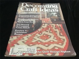 Decorating &amp; Craft Ideas Magazine September 1980 Quilt Design Afghan - £7.90 GBP