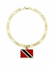 [Icemond] Trinidad Tobago Flag Pendant Anklet - $15.99