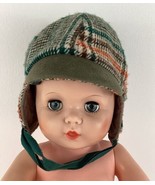 Plaid Twead Newsboy Cap Hat Chin Strap Irish Scottish Baby Toddler Vintage - $54.09 CAD