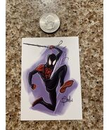 Miles Morales Spider-Man Advertisement Card by Patrick Scullin 4”x2.5” S... - €4,26 EUR