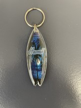 Vintage Hawaii Surfboard Keychain Key Ring Chain Fob-e881 - $3.56