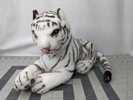 Kellytoy White Siberian Tiger Plush 12 Inch Long Stuffed Animal Toy - $12.95