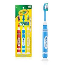 GUM Crayola Marker Childrens Toothbrush, Soft Bristled Kids Toothbrush... - $13.22