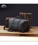 Le chitral charcoal grey carry on luggage leather bag 1 thumbtall