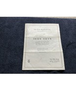 Vintage Car Toy Catalog Dent Hardware Iron Toys 1920s ORIGINAL - $138.90 CAD