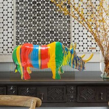 Rhinocerus  Resin Statue Home Decor Masterpiece Size:56* - £183.84 GBP