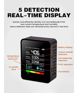 5-in-1 Multifunctional CO₂ Meter – Digital Air Quality Monitor for Tempe... - $448.78 MXN