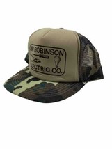 Vintage Snapback Hat / Cap Jim Robinson Electric Company ( Camouflage ) ... - $13.96