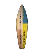 New Jersey License Plate Design Novelty Mini Metal Surfboard MSB-459 - $23.18 CAD