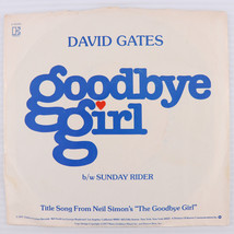 David Gates - Goodbye Girl / Sunday Rider - 1977 45 rpm Record E-45450 E... - $16.65