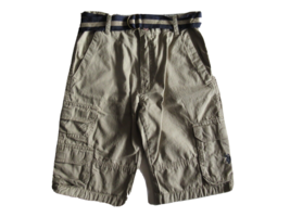 NWT US Polo Assn. Size 10 Boys Youth Brownish 100% Cotton Belted Cargo Shorts - £9.70 GBP