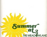 Summer at The Meadowlands Menu Race Track E Rutherford  New Jersey 1970&#39;s - £27.21 GBP