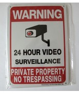 Sheenwang Warning 24 hour Video Surveillance Private Property No Tress S... - $10.35