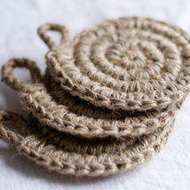 Straw jute coasters jute placemats table decoration accessories - £15.98 GBP