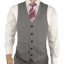 Men's RENOIR Vest Wool 140's Adjustable, Two Pockets 508-5 Lt Gray image 7
