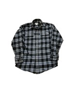 Carhartt S248 BLK Loose Heavyweight Flannel Long Sleeve Plaid Shirt Men&#39;... - $34.28 CAD