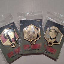 Spy X Family Anya Loid Yor Forger Collectible Enamel Pins Official Set of 3 - £23.20 GBP