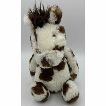  JELLYCAT Plush Horse Bashful Pinto Pony Cream Brown Spots 12&quot; Stuffed Animal  - £15.29 GBP