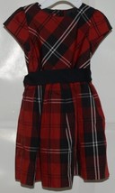 Ralph Lauren Black Red White Plaid Dress Bloomers 2 Piece Set 12 Month image 1