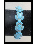 Turquoise Sea Turtles Stretch Bracelet B012 - $187.97 MXN