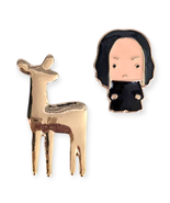 Harry Potter Enamel Pins: Chibi Professor Severus Snape and Doe Patronus - $54.57 CAD